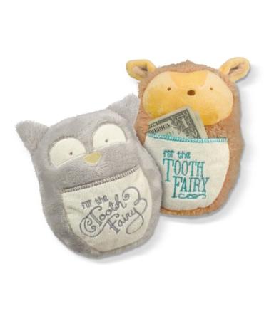 Tooth Fairy Mini Pillow- Gray Owl