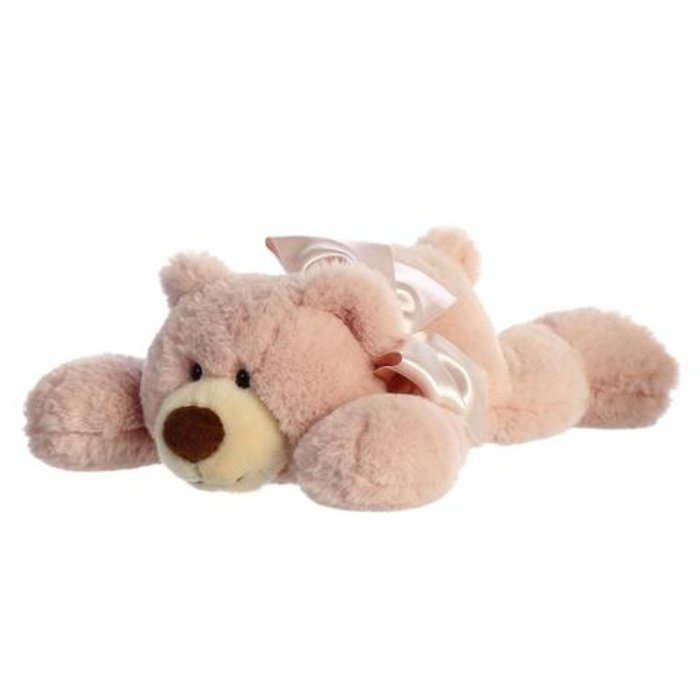 Hugga-Wug Bow Bear (Small Blush)