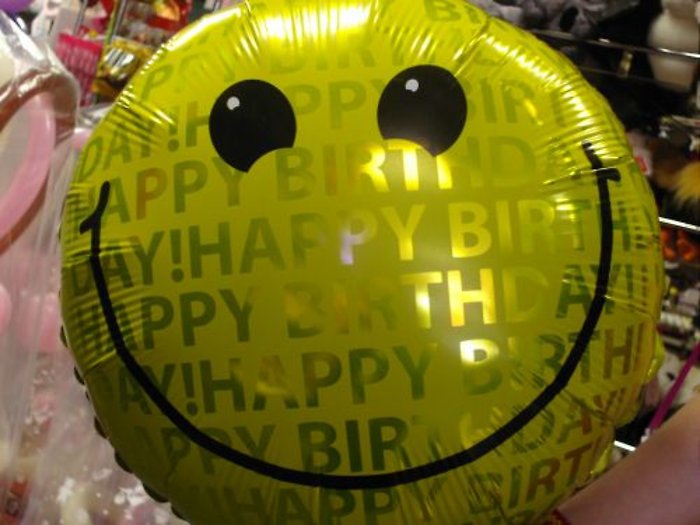 Mylar Smiley Birthday!