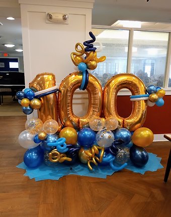 100th Birthday Balloon Marquee