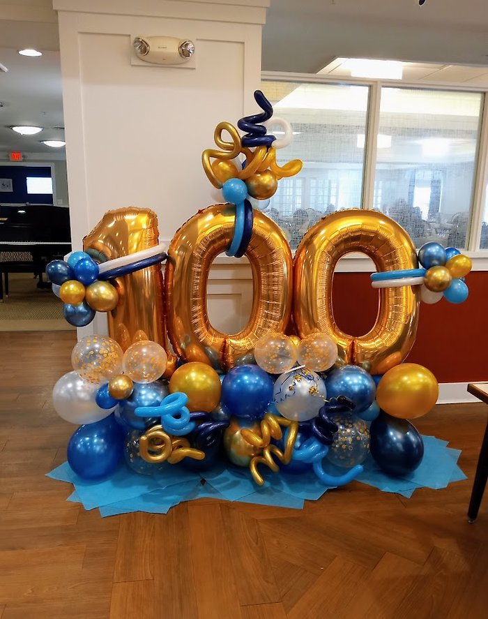 100th Birthday Balloon Marquee