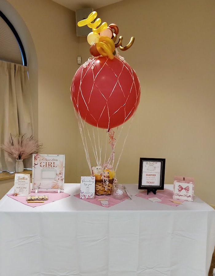 Hot Air Balloon with Stuffed Animal