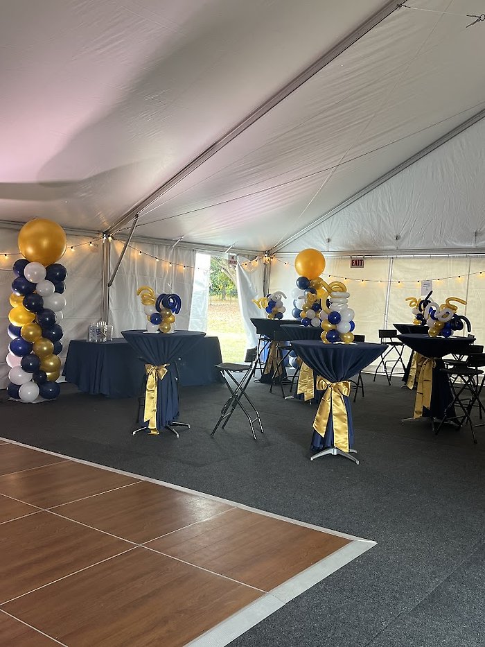 Balloon Columns and Centerpieces- Tent Decor