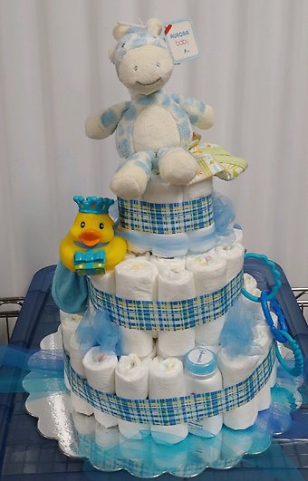 Baby Boy Diaper Cake