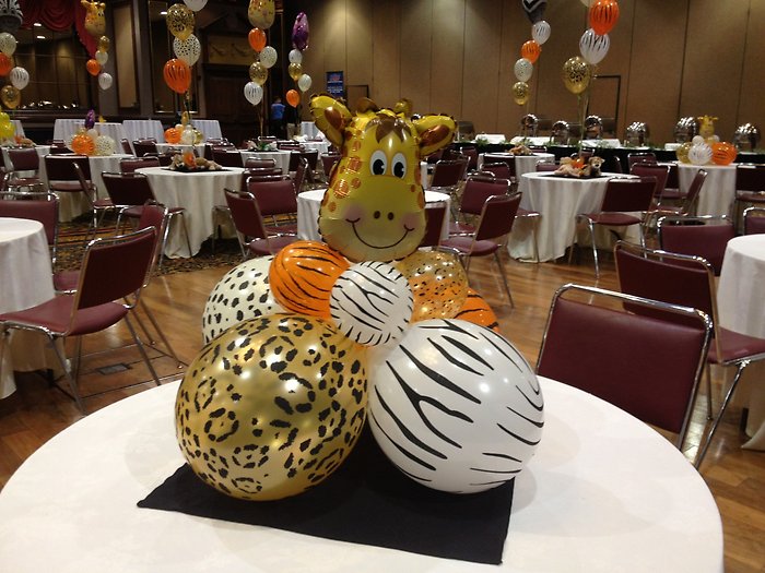 Animal Print Table Centerpiece