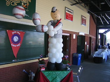 Homerun Baseball Figure Sculpture