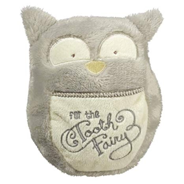 Tooth Fairy Mini Pillow- Gray Owl