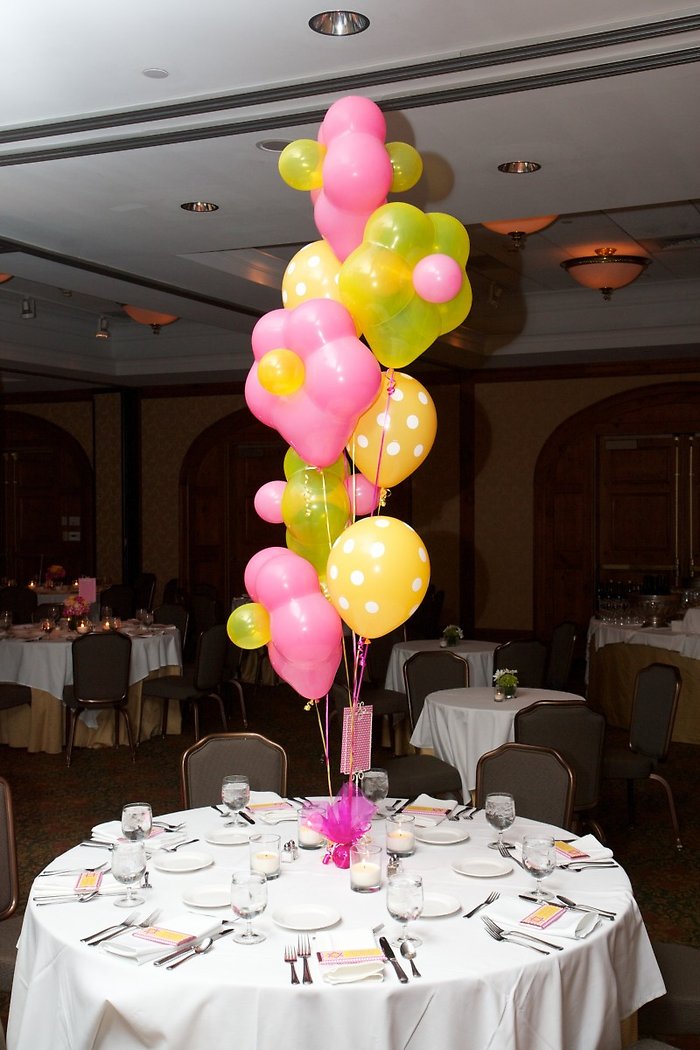 Geo Blossom Balloon Bouquet w/11\" Latex