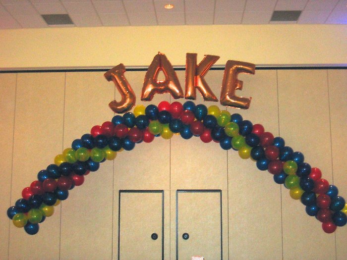 Jake Name Swirl Arch