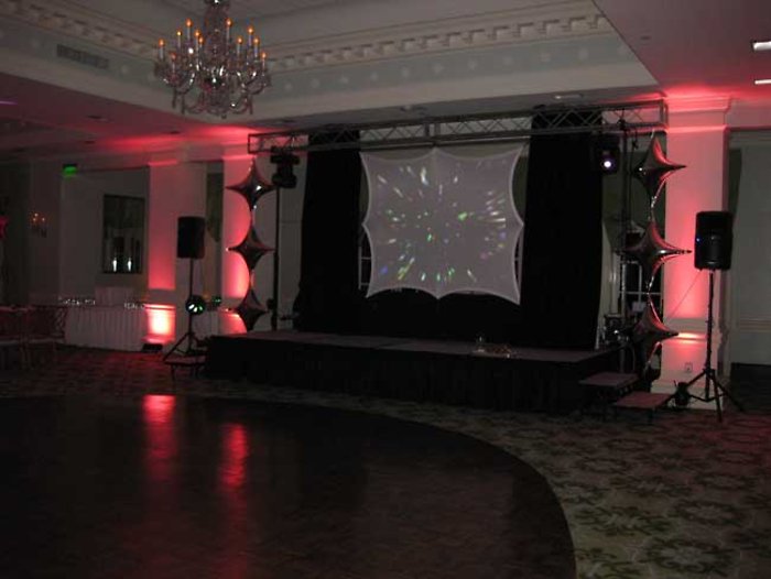 Stage, Lighting & Spandex Screen