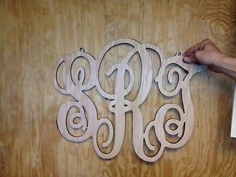 Custom Wood Monogram