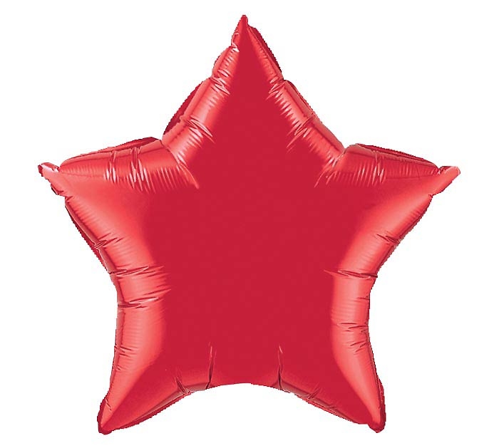 3ft 36\" Mylar Heart or Star