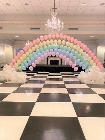 Pastel Rainbow Arches