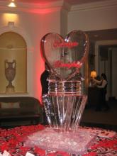 Wedding Heart Ice Sculpture