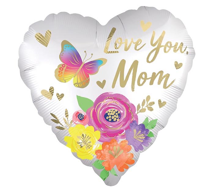 Love You Mom 18\" Mylar