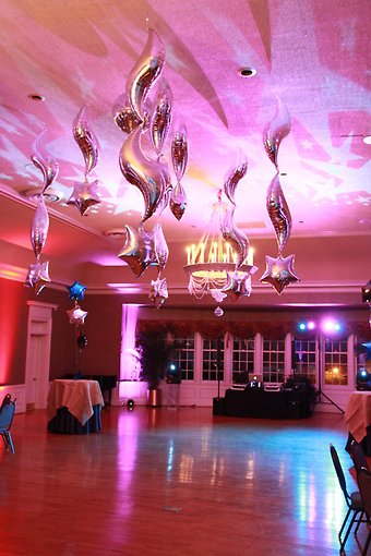 Star Ceiling Lighting Effects and Balloons