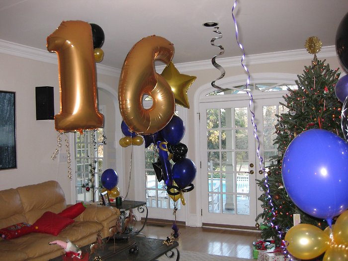 Sweet 16 Balloon Number