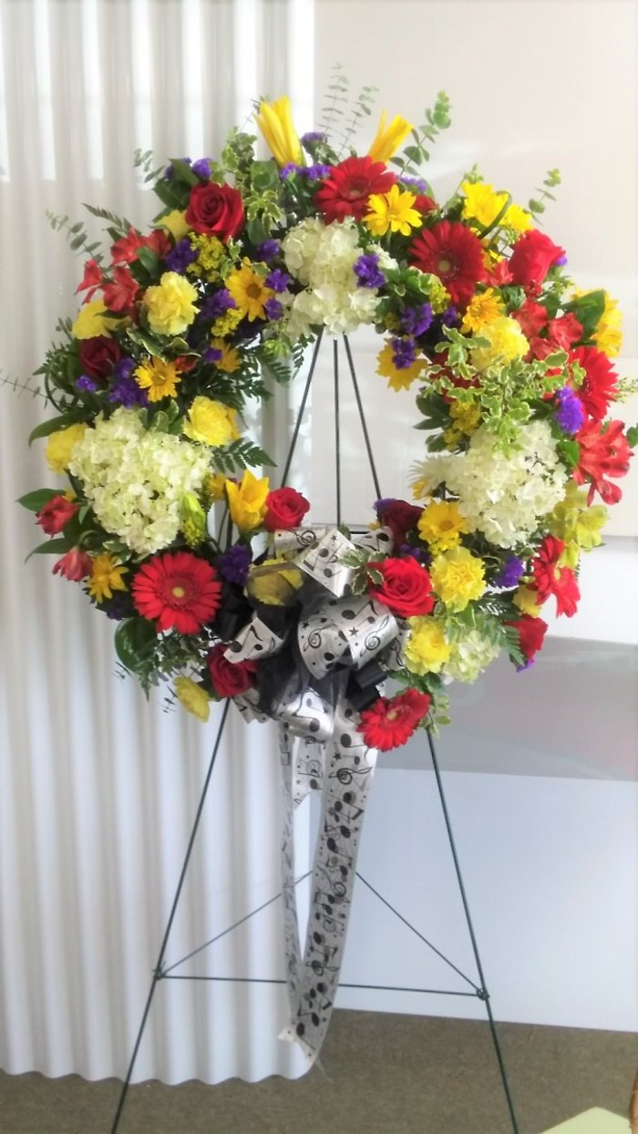 Sympathy Wreath Musical Tribute