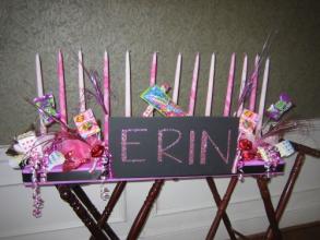 Erin Custom Candy Candle Lighting Centerpiece