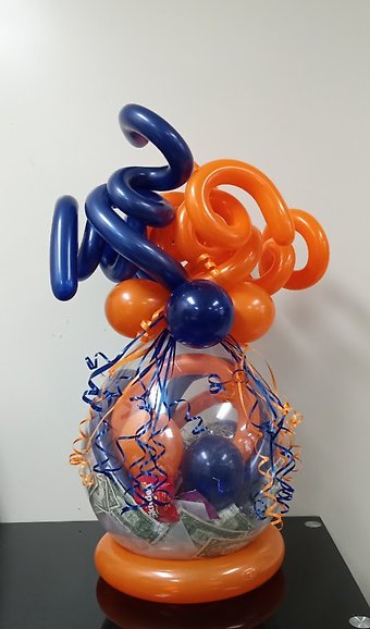 Orange and Blue Balloon Wrap