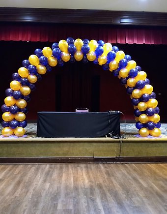 Purple and Gold Arch