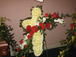 Sympathy Floral Cross