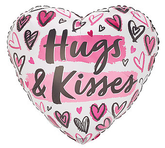 Hugs and Kisses 18\" Mylar