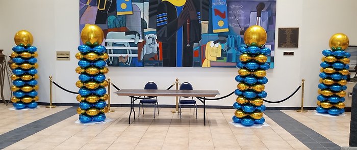 Mylar Balloon Columns- Event Decor
