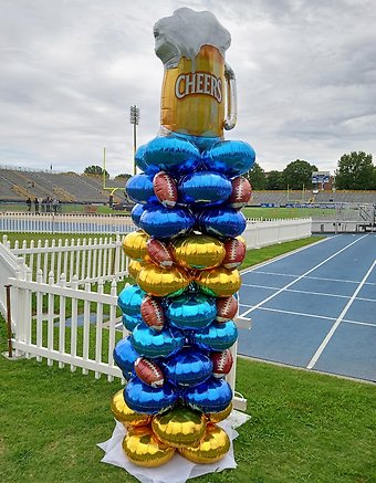 Beer Cheers Mylar Football Column