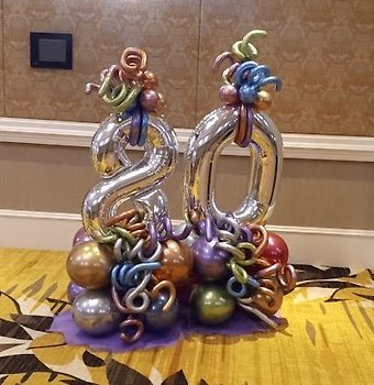 80th Birthday Balloon Marquee