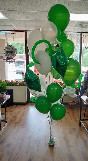 Fun Green and White Bouquet