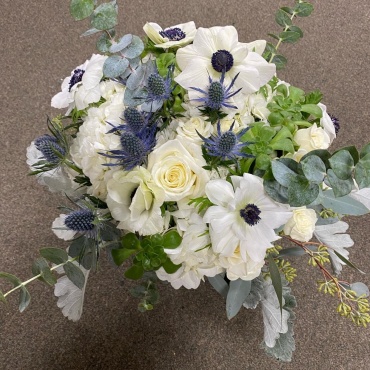 Anemone & Succulent Keepsake Bridal Bouquet