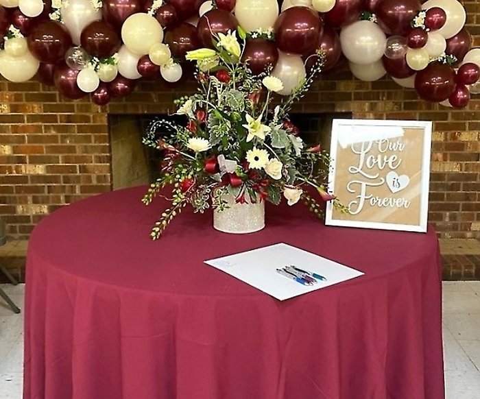 Burgundy Beauty Centerpiece