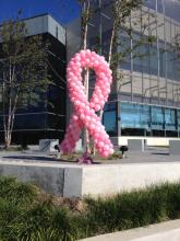 Pink Ribbon Sculpture