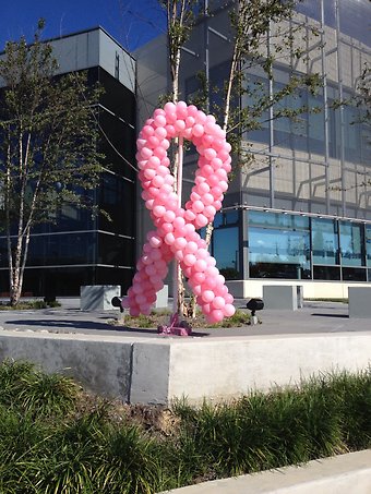 Pink Ribbon Sculpture