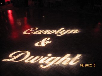 Wedding Name GoBo Lighting