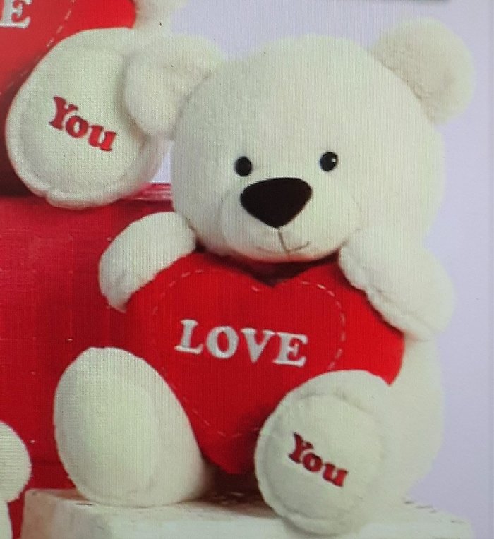 Love You to Stitches Bear- Medium