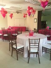 Hot Pink Baby Shower Ceiling Decor