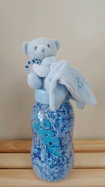 Baby Boy Bottle Bank Gift Set