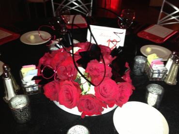 Red Rose centerpiece