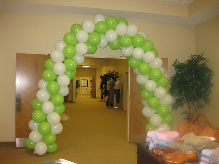 Lime & White Doorway Arch