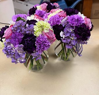 Shades of Purple Centerpieces