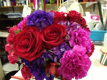 Vibrant Bridal bouquet