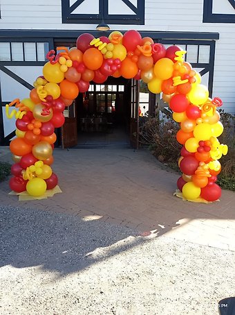 Fall Themed Organic Arch on a Frame