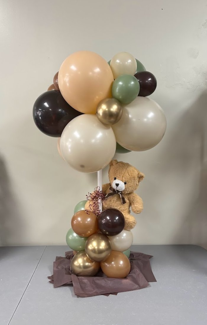 Custom Bear Balloon Centerpiece