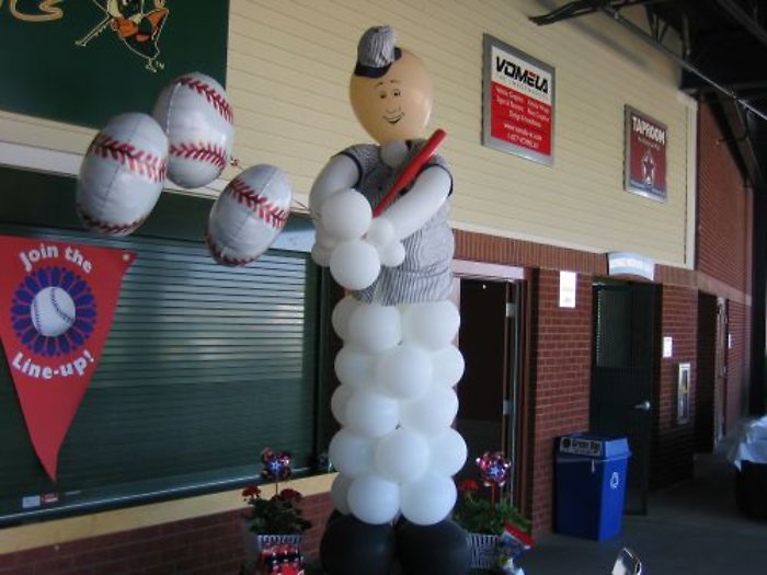 Homerun Baseball Figure Sculpture